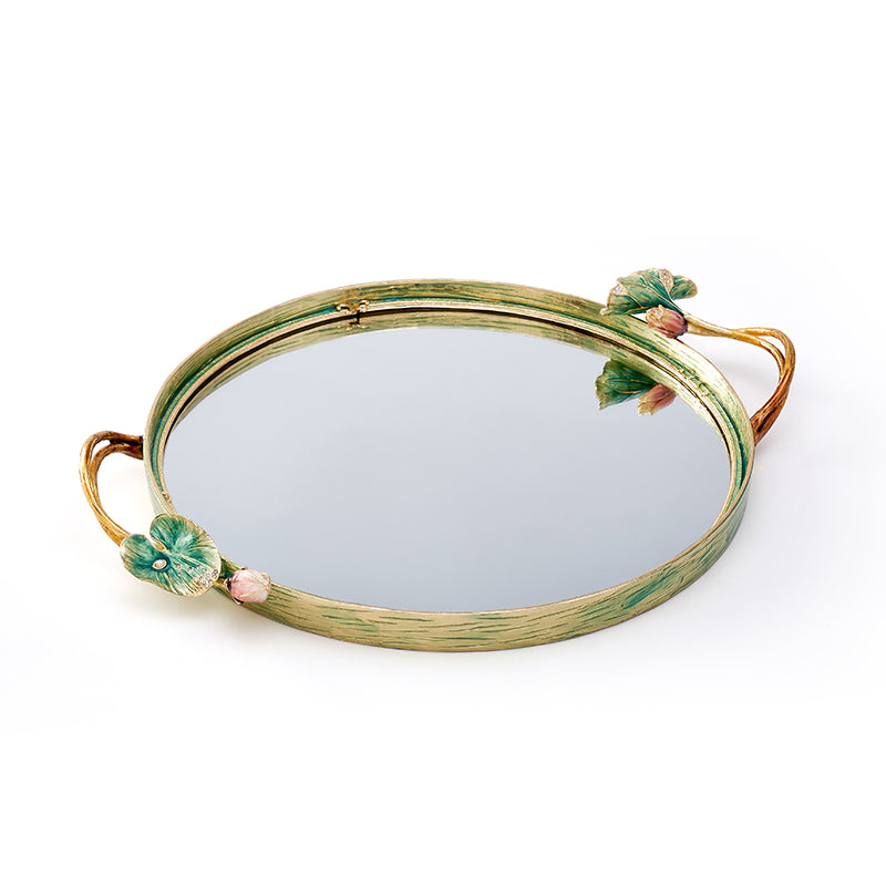 Lotus Serenity Mirrored Tray