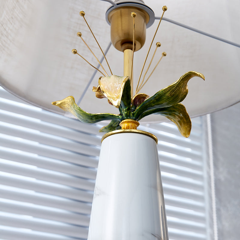 Carrara Floral Gold Accent Lamp