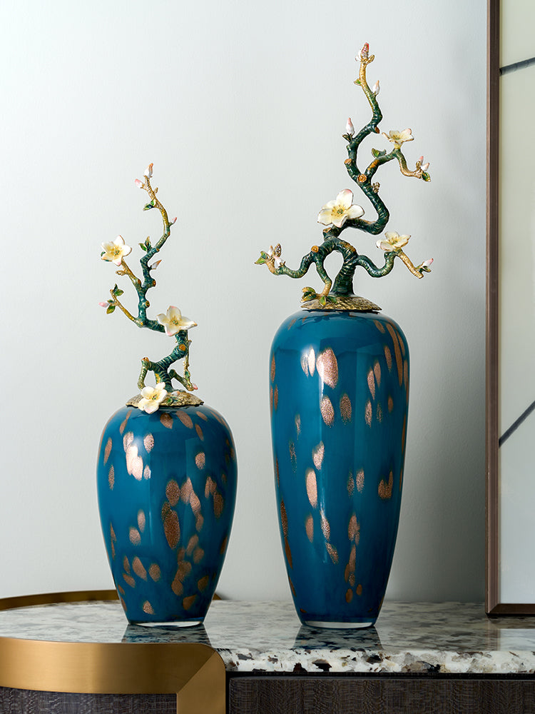 مزهرية زجاجية من نوع "فرع الزهر" من مجموعة "أزور راديانس"