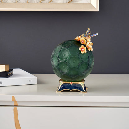 مزهرية كروية من إميرالد فروست "مرج مرصع بالجواهر"