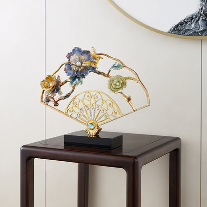 مروحة مرصعة بالجواهر الإمبراطورية "همس الأزهار"