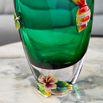 مزهرية توكان استوائية زمردية