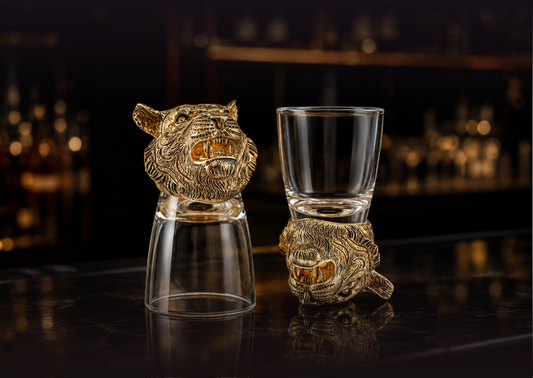 Golden Tiger Shot Glass