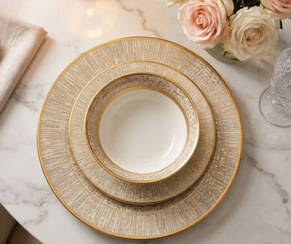 Gilded Textured Rim