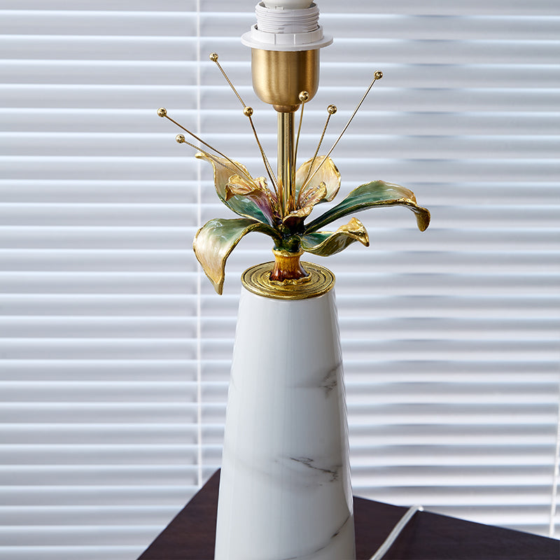 Carrara Floral Gold Accent Lamp