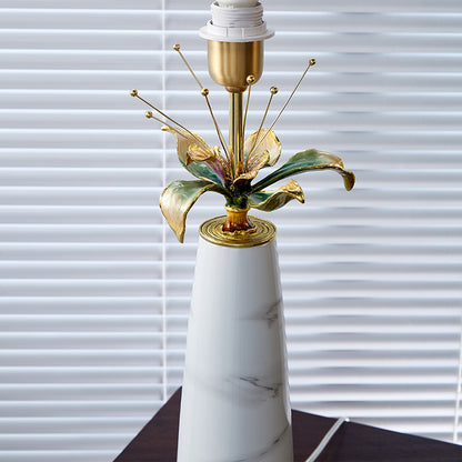 Carrara Floral Gold Accent Lamp