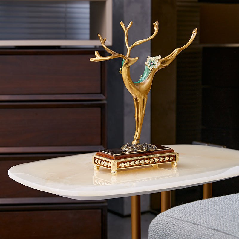 Golden Stag Majesty Figurine