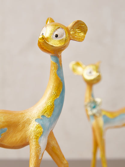 Enchanted Gilded Fawn Family