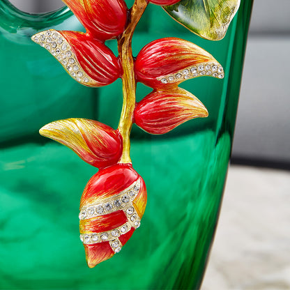 مزهرية توكان استوائية زمردية