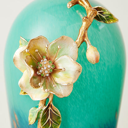 Emerald Tide "Spring Whisper" Art Vase