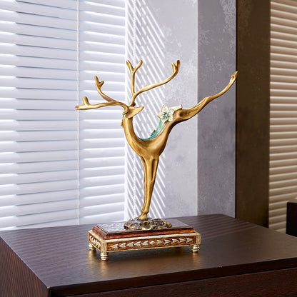 Golden Stag Majesty Figurine