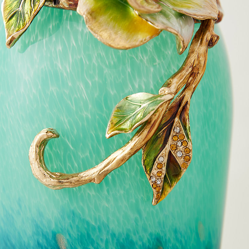 Emerald Tide "Spring Whisper" Art Vase