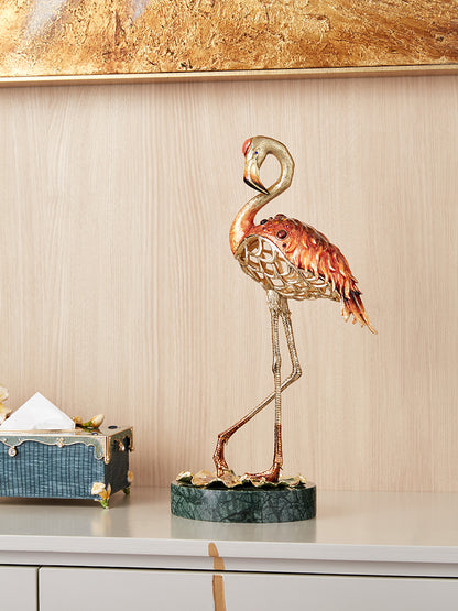 Imperial Flamingo Elegance Gilded Pair