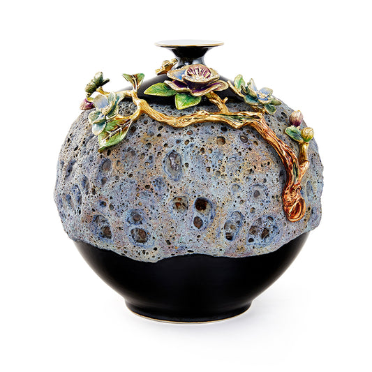 Midnight Lava Gilded Sphere