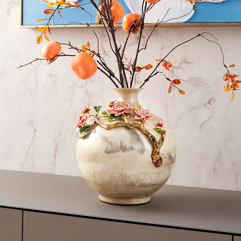 Golden Koi Zen Vessel