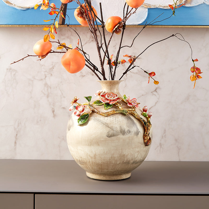 Golden Koi Zen Vessel