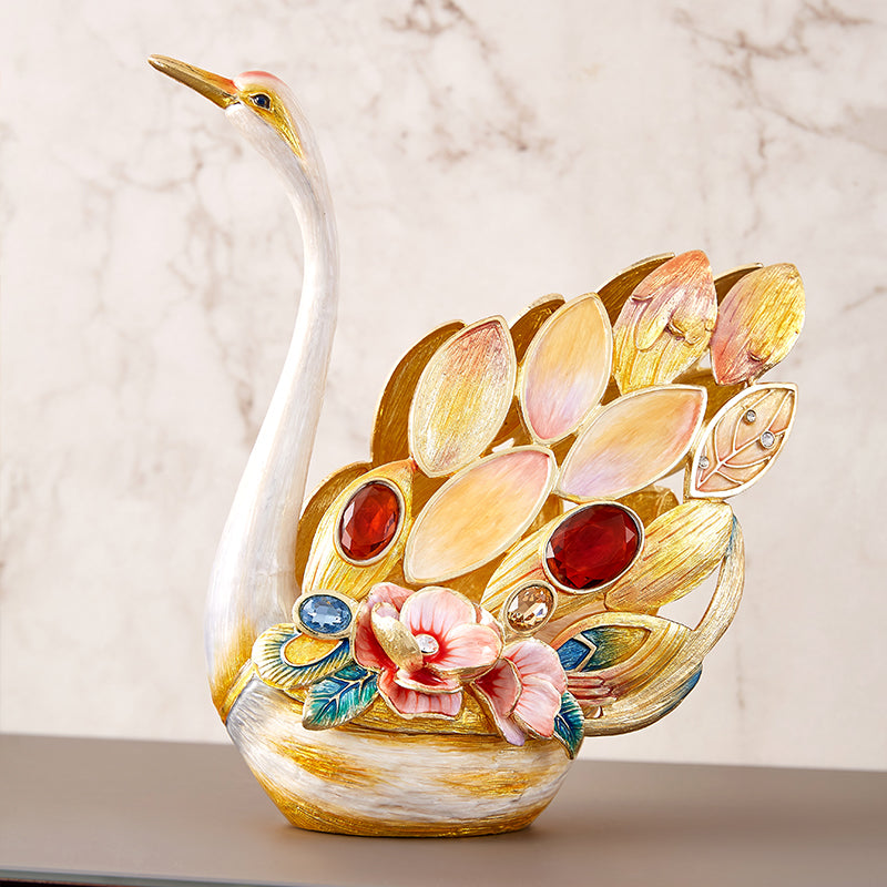 Eternal Grace Jeweled Swan Duo