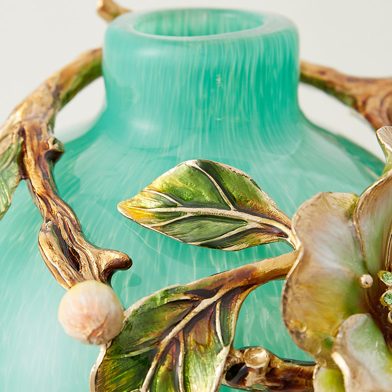 Emerald Tide "Spring Whisper" Art Vase