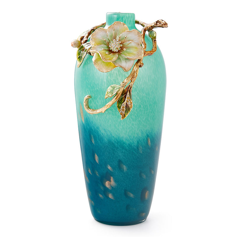 Emerald Tide "Spring Whisper" Art Vase