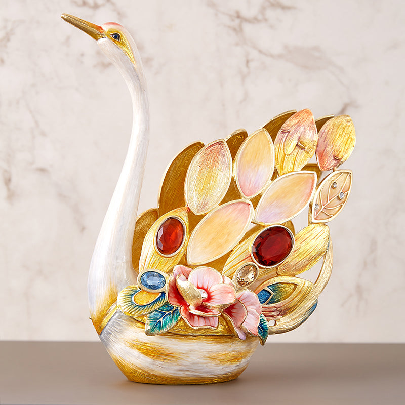 Eternal Grace Jeweled Swan Duo