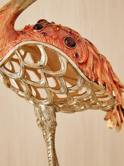 Imperial Flamingo Elegance Gilded Pair