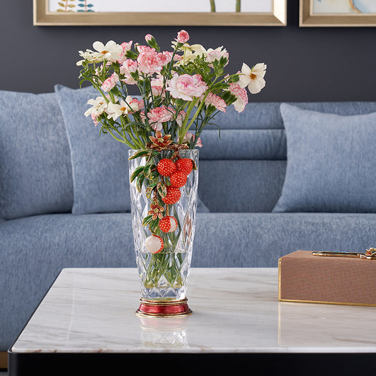 Imperial Lychee Harvest Crystal Vase