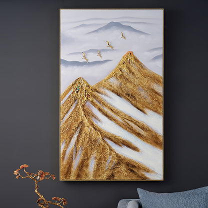 Gilded Heights "Jeweled Peaks" Relief Art