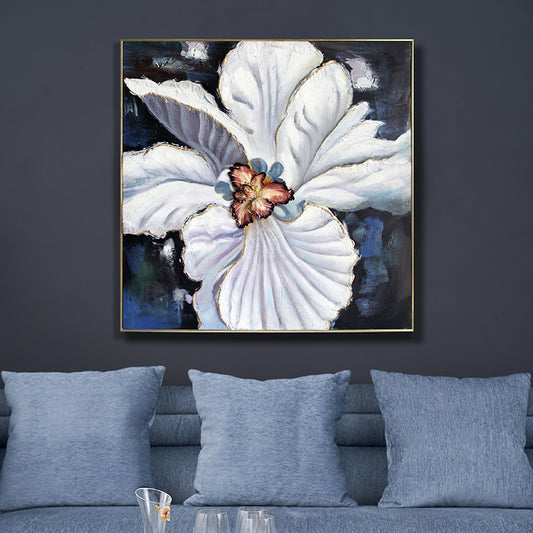 فن ثلاثي الأبعاد ذو ملمس "زهرة الأوركيد الأثيرية" في منتصف الليل