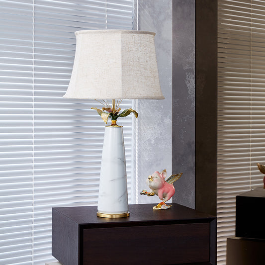 Carrara Floral Gold Accent Lamp
