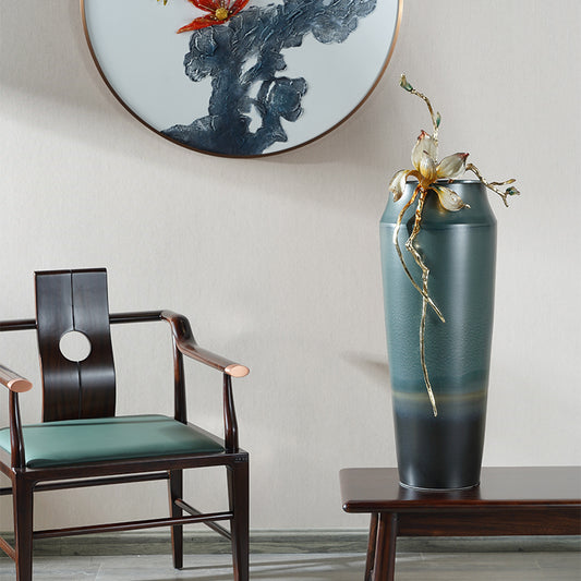 Imperial Azure "Eternal Lotus" Grand Vase