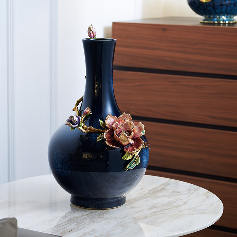 Midnight Majesty Flora Vase