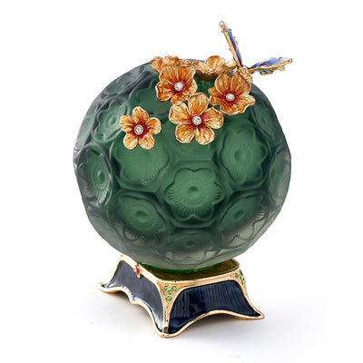 مزهرية كروية من إميرالد فروست "مرج مرصع بالجواهر"