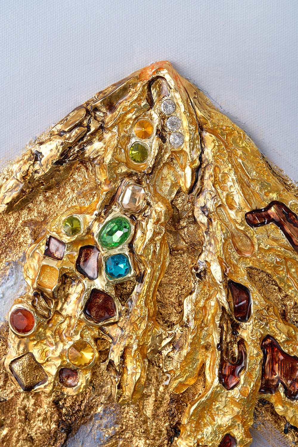 Gilded Heights "Jeweled Peaks" Relief Art