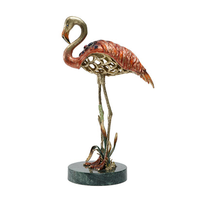Gilded Flamingo Grace Artisan Sculpture