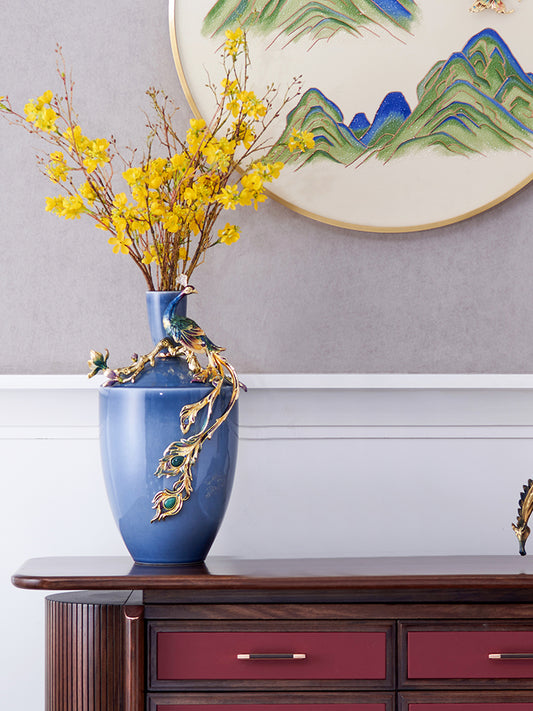 Whispers of Sapphire Vase