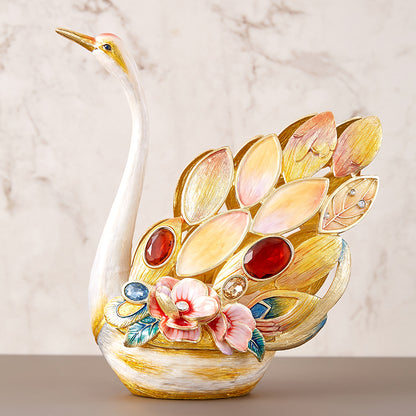 Eternal Grace Jeweled Swan Duo