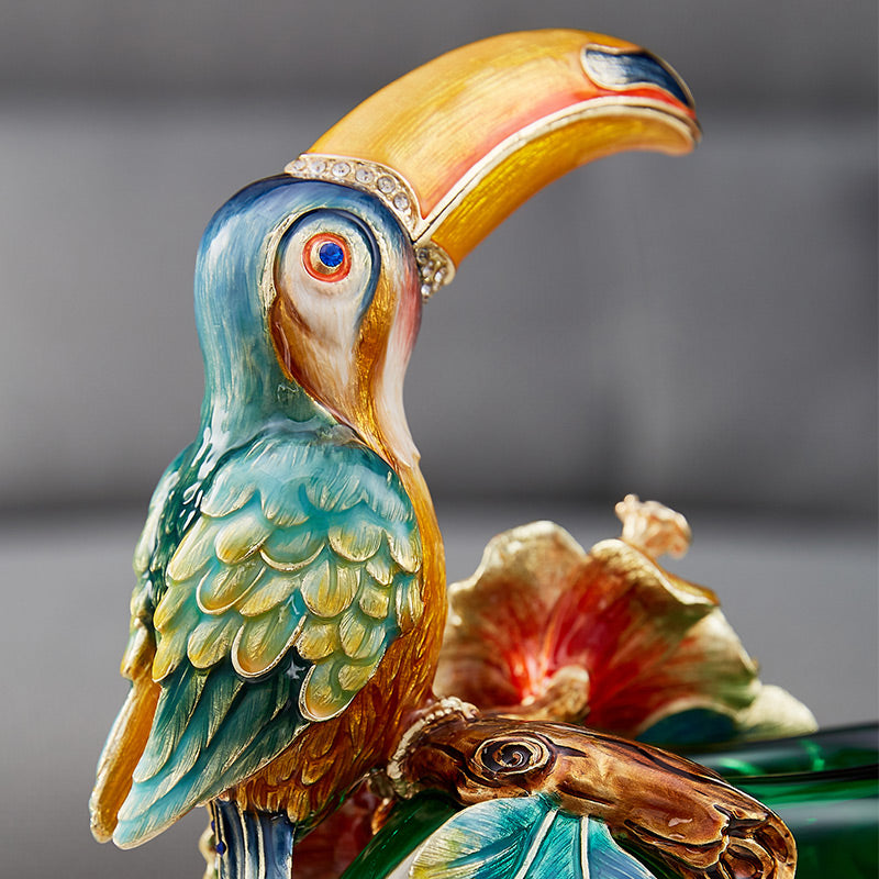 مزهرية توكان استوائية زمردية