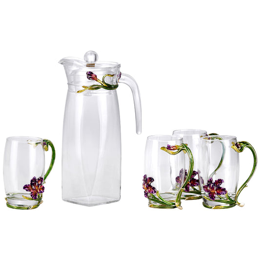 مجموعة حديقة زهور السوسن البنفسجي