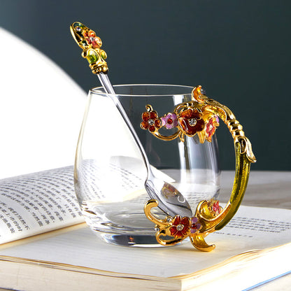 Golden Rose Garden Tea Cup