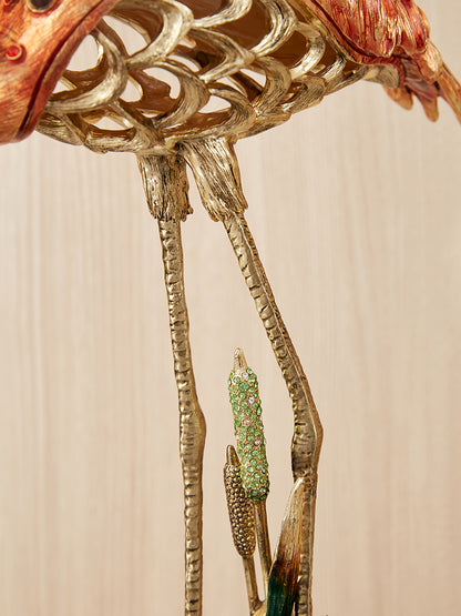 Imperial Flamingo Elegance Gilded Pair