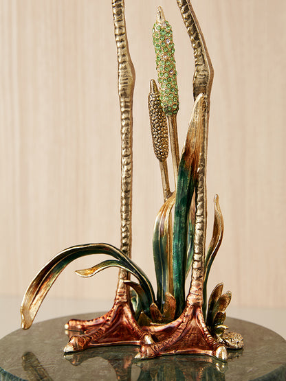 Imperial Flamingo Elegance Gilded Pair