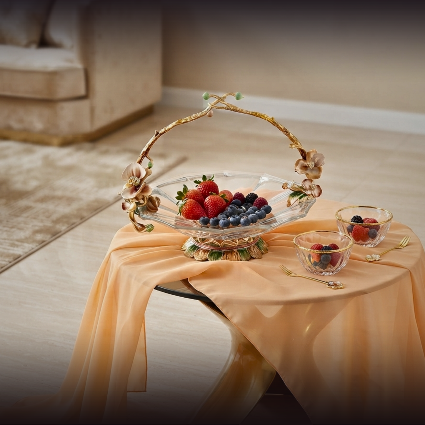 Gilded Orchard Bloom Basket