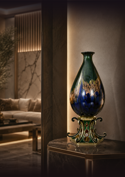Lusso Vita "Fabula" Jeweled Gallery Vase