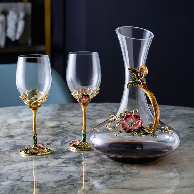 Twilight Bloom Wine Set