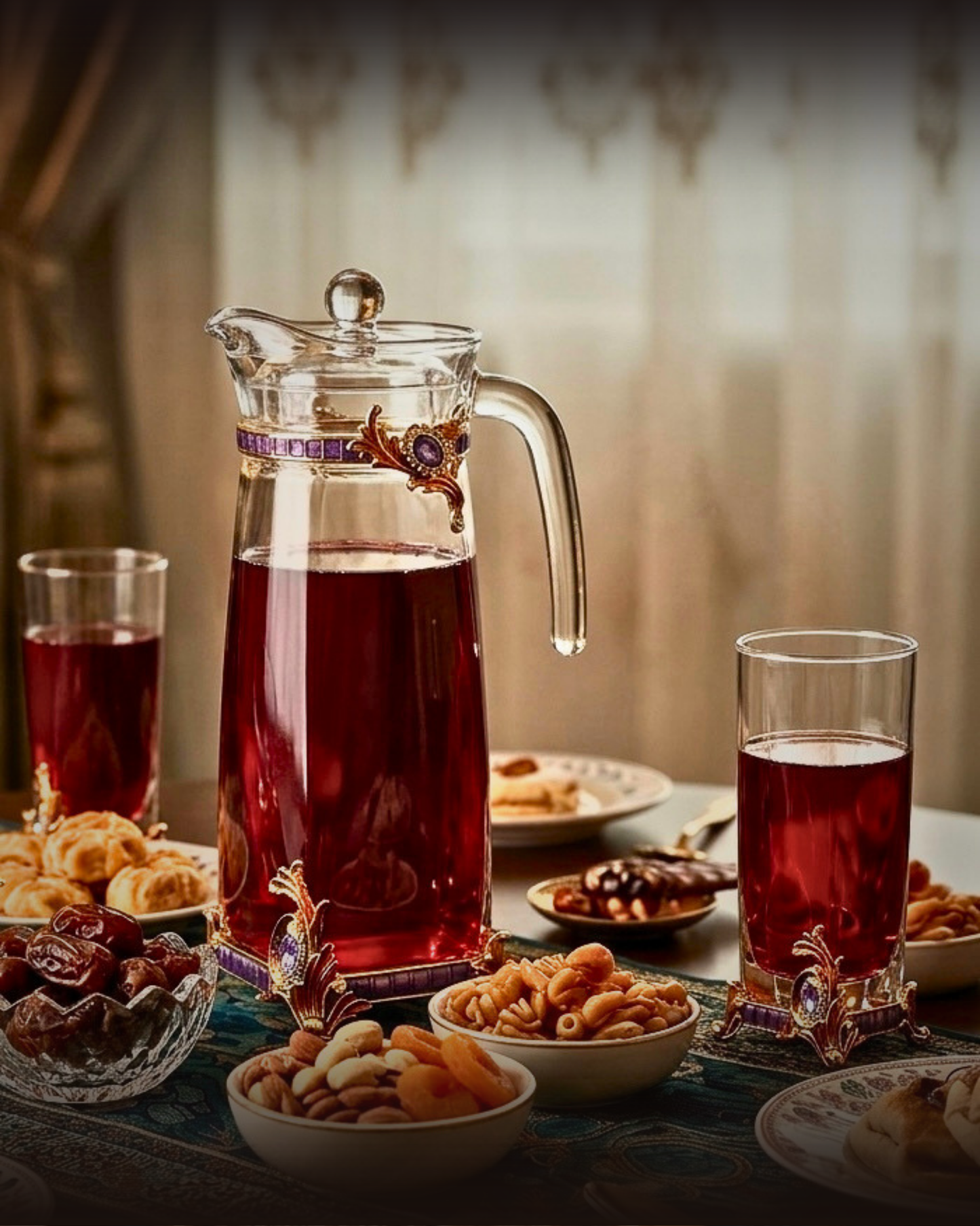 Imperial Amethyst Gilded Highball Set