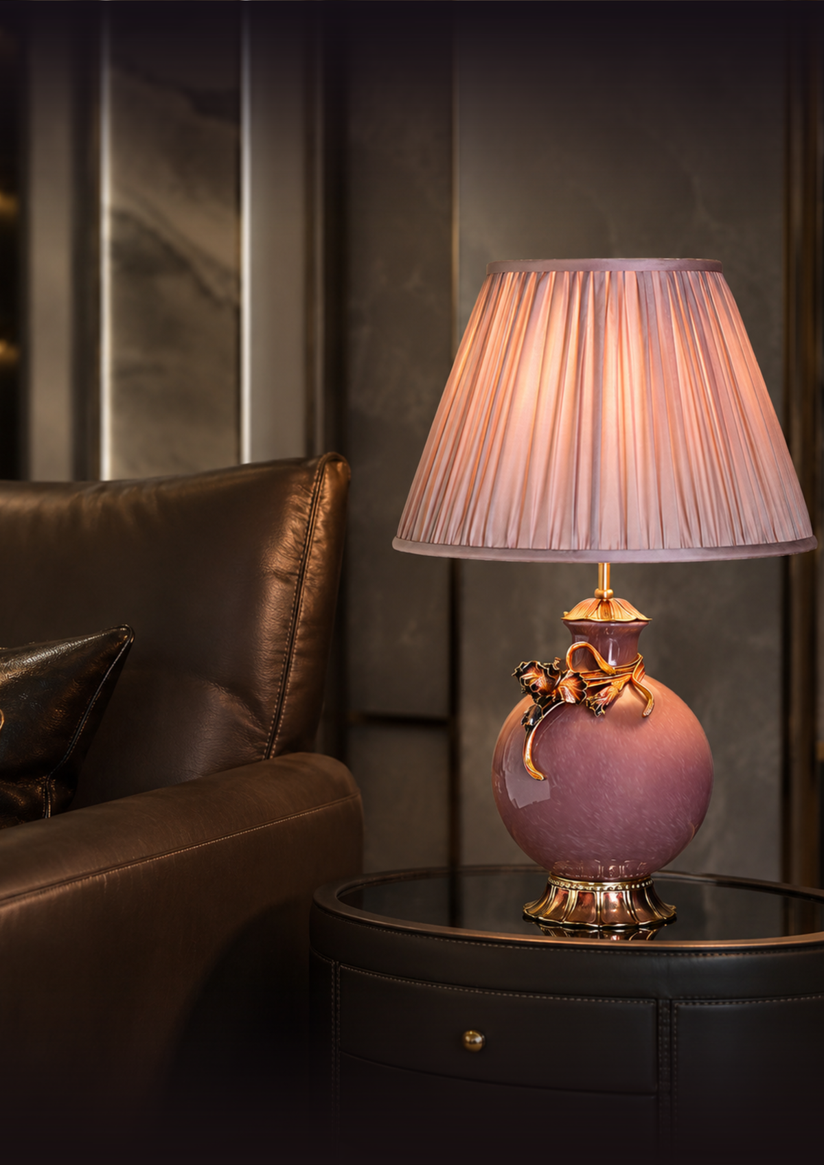 Blushing Blossom Heritage Table Lamp