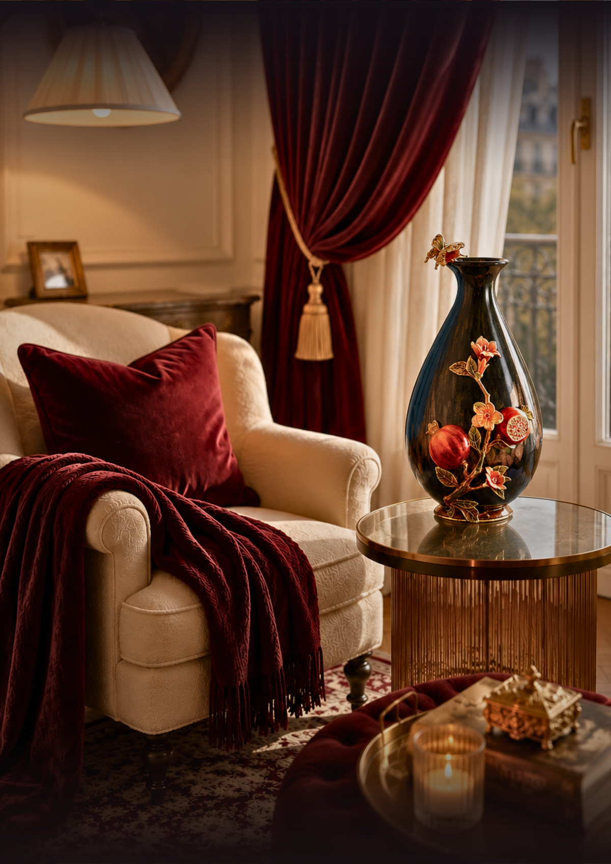 Autumn Reverie Glass Vase
