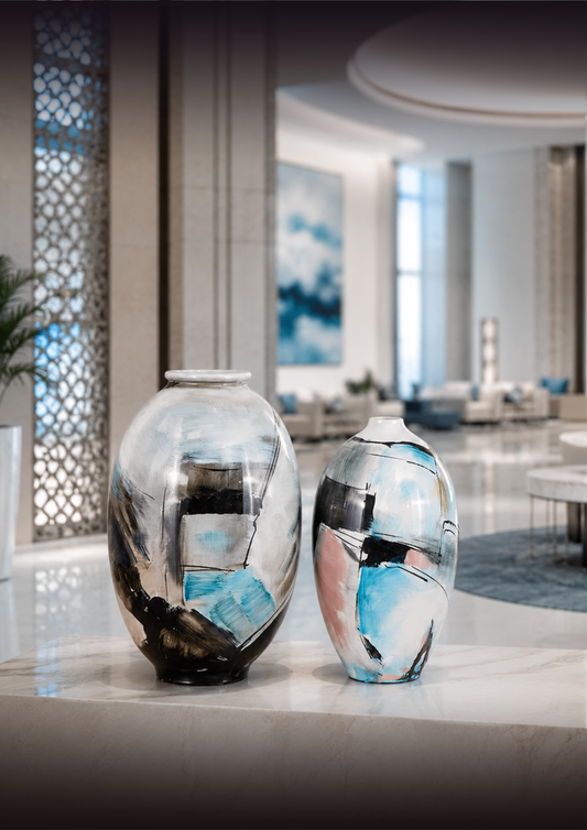 Abstract Horizon Ceramic Vase