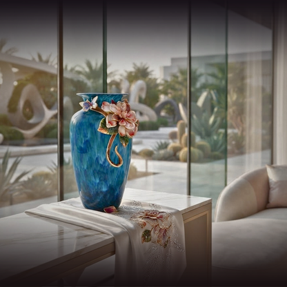 Glass vase - luxury elegant flower vase