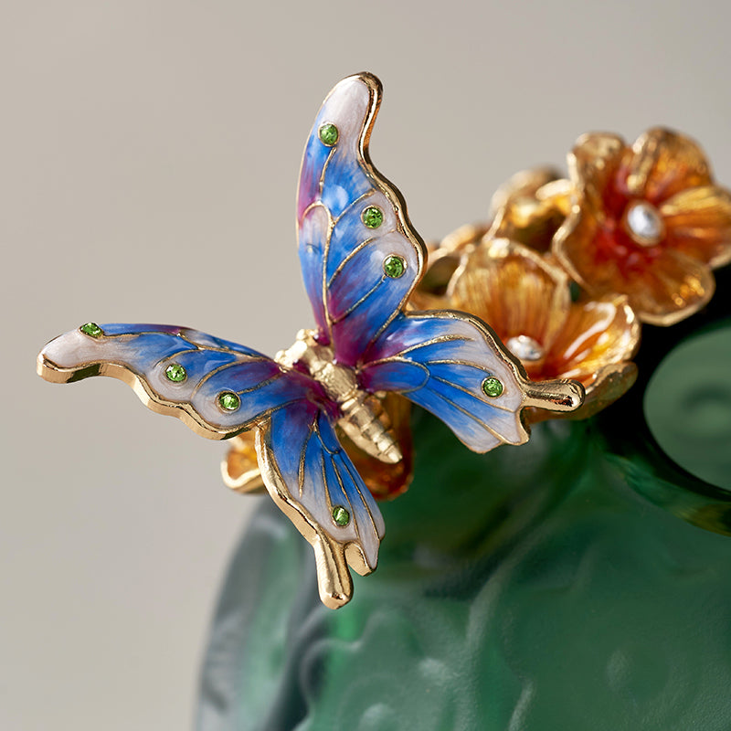 مزهرية كروية من إميرالد فروست "مرج مرصع بالجواهر"